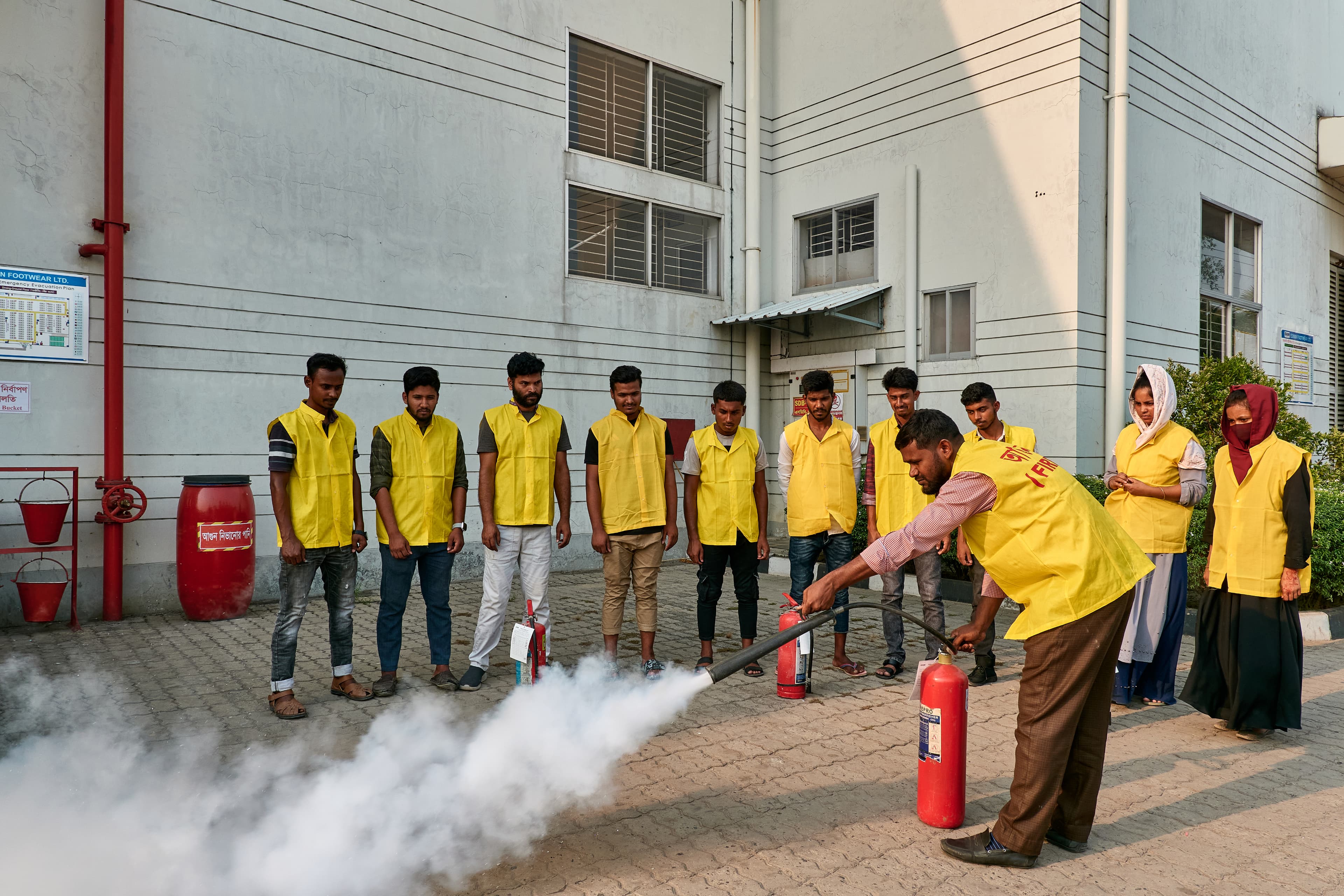 Fire safety drill